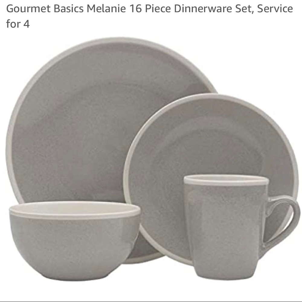 NEW 16 Piece Dinnerware Set Service for 4